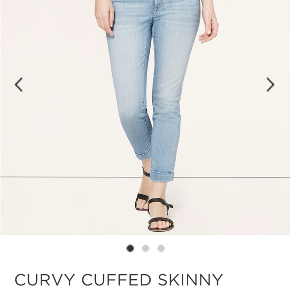 Curvy Cuffed Light Blue Skinny Jeans